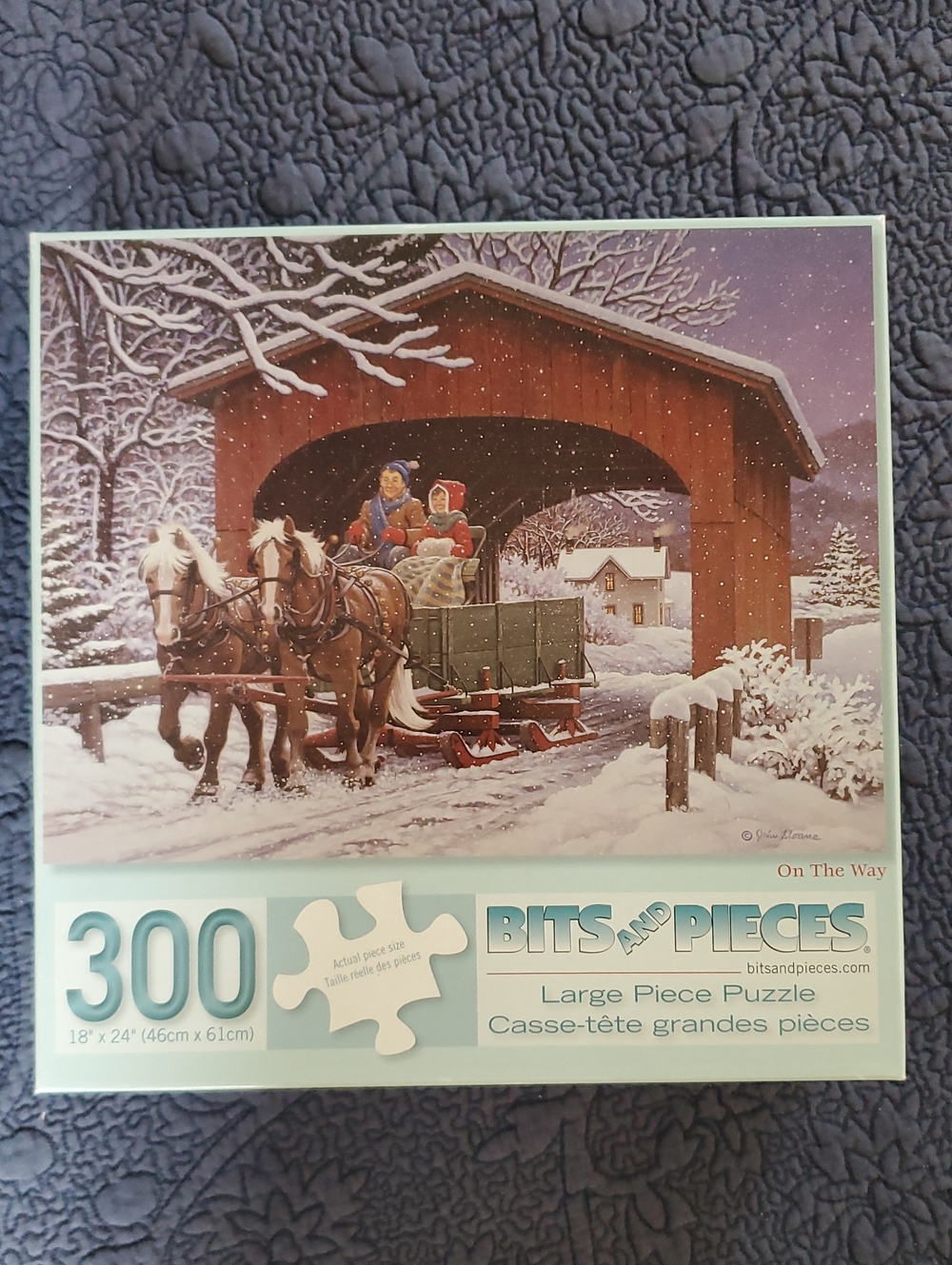 'On The Way' 300-Piece Jigsaw Puzzle in Cream and Brown